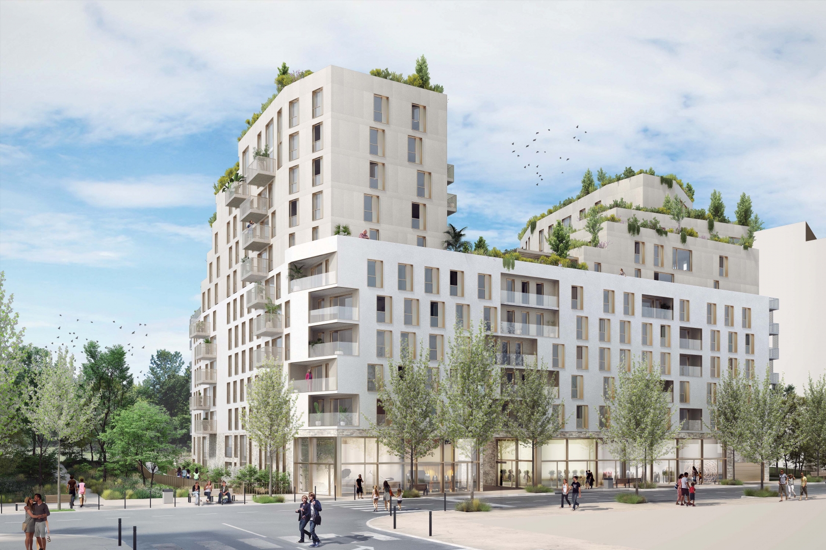 Quartier des Mathurins 173 logements et commerces à BAGNEUX (92) NAAJA Architectes Urbanistes Quartier des Mathurins 173 logements et commerces à BAGNEUX (92) NAAJA Architectes Urbanistes