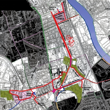 Réseau vert - étude intercommunale - ORLY - CHOISY (94)